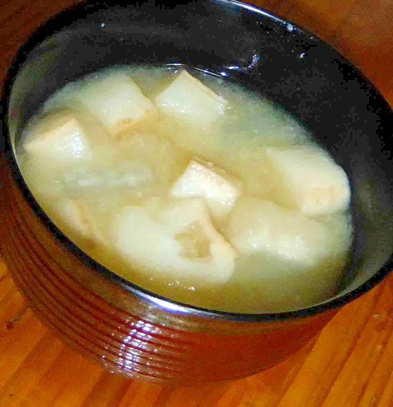 冬瓜と麩のお味噌汁