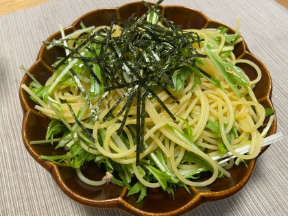 あえるだけ！水菜とツナのパスタ