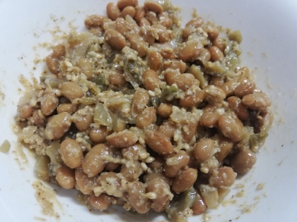 ザーサイ納豆