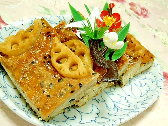 カロリーダウン❤豆腐と鶏肉蓮根の味噌松風❤