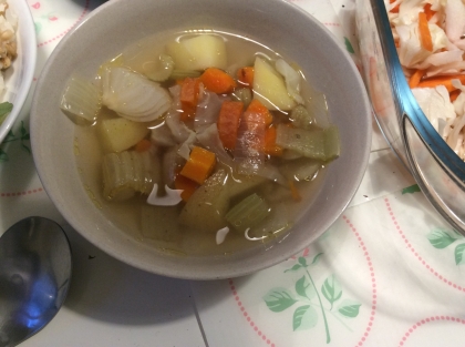 海南鶏飯で☆美味スープ