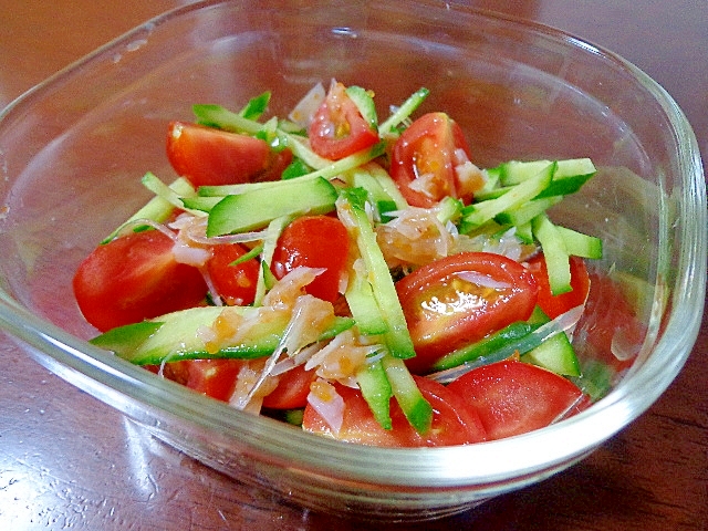 胡瓜とトマトの梅水晶和え レシピ 作り方 By Sundisk 楽天レシピ