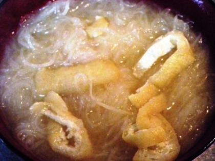 大根のつまの味噌汁