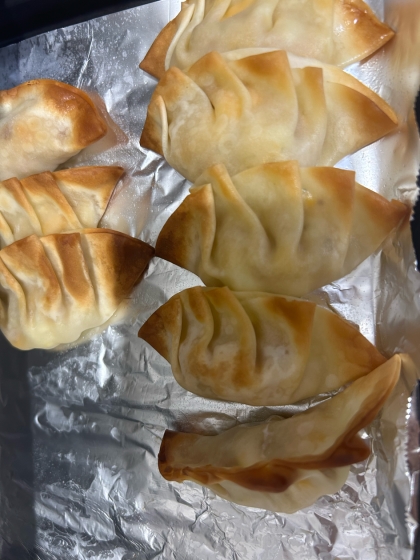 ツナマヨとゆで卵のおつまみ餃子★トースターで簡単