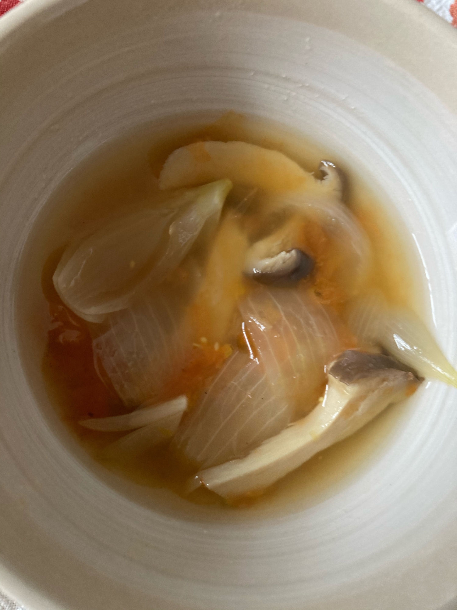 マイタケ野菜スープ