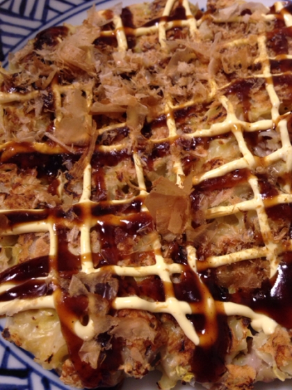 お好み焼き粉を使わなくてもとっても美味しく出来ますね！！これからはこのレシピで作ります！！