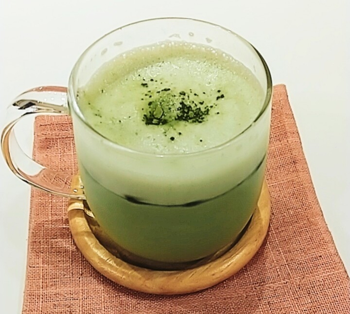 簡単☆おうちでカフェのような抹茶ラテ風