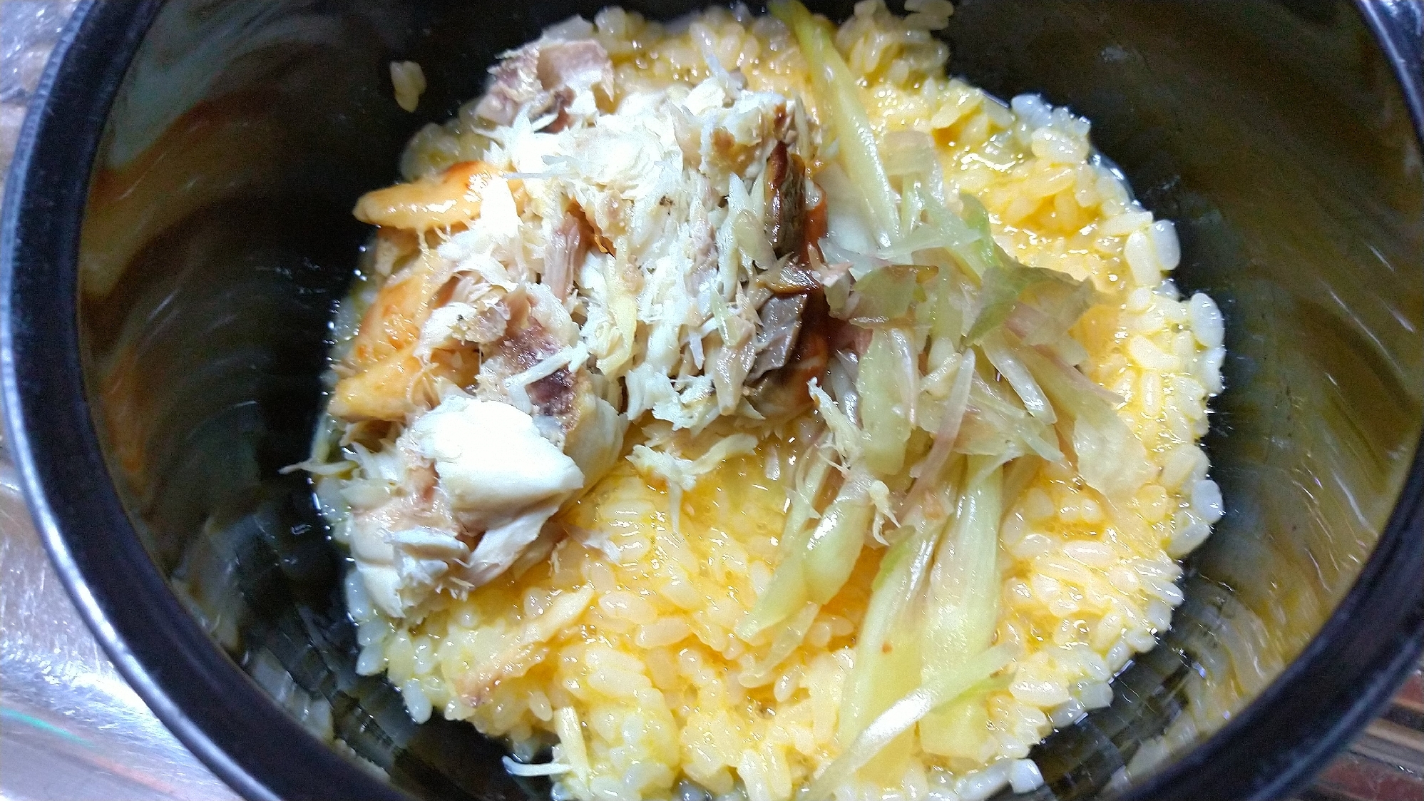 焼き塩サバと みょうが乗せ醤油 卵かけご飯