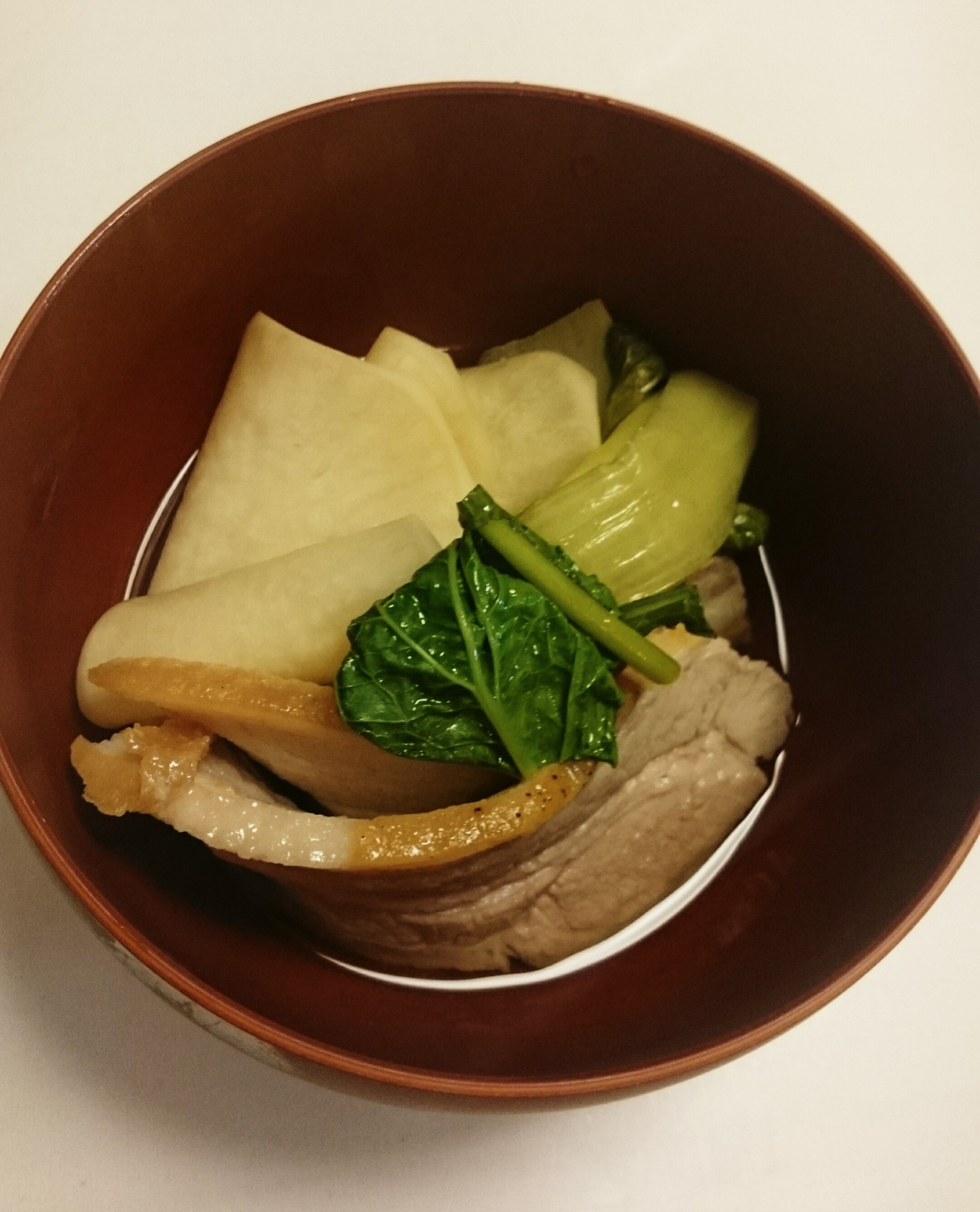 塩豚とかぶと白菜の煮物
