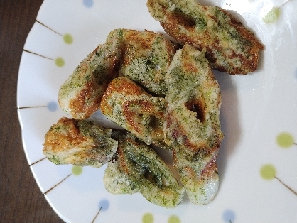 大好きなちくわの磯辺揚げ、手軽に作れて美味しくできました！また作ります！