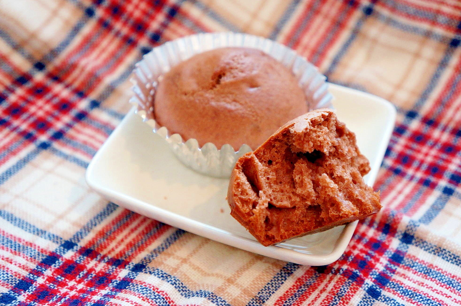 ココアヨーグルトのカップケーキ