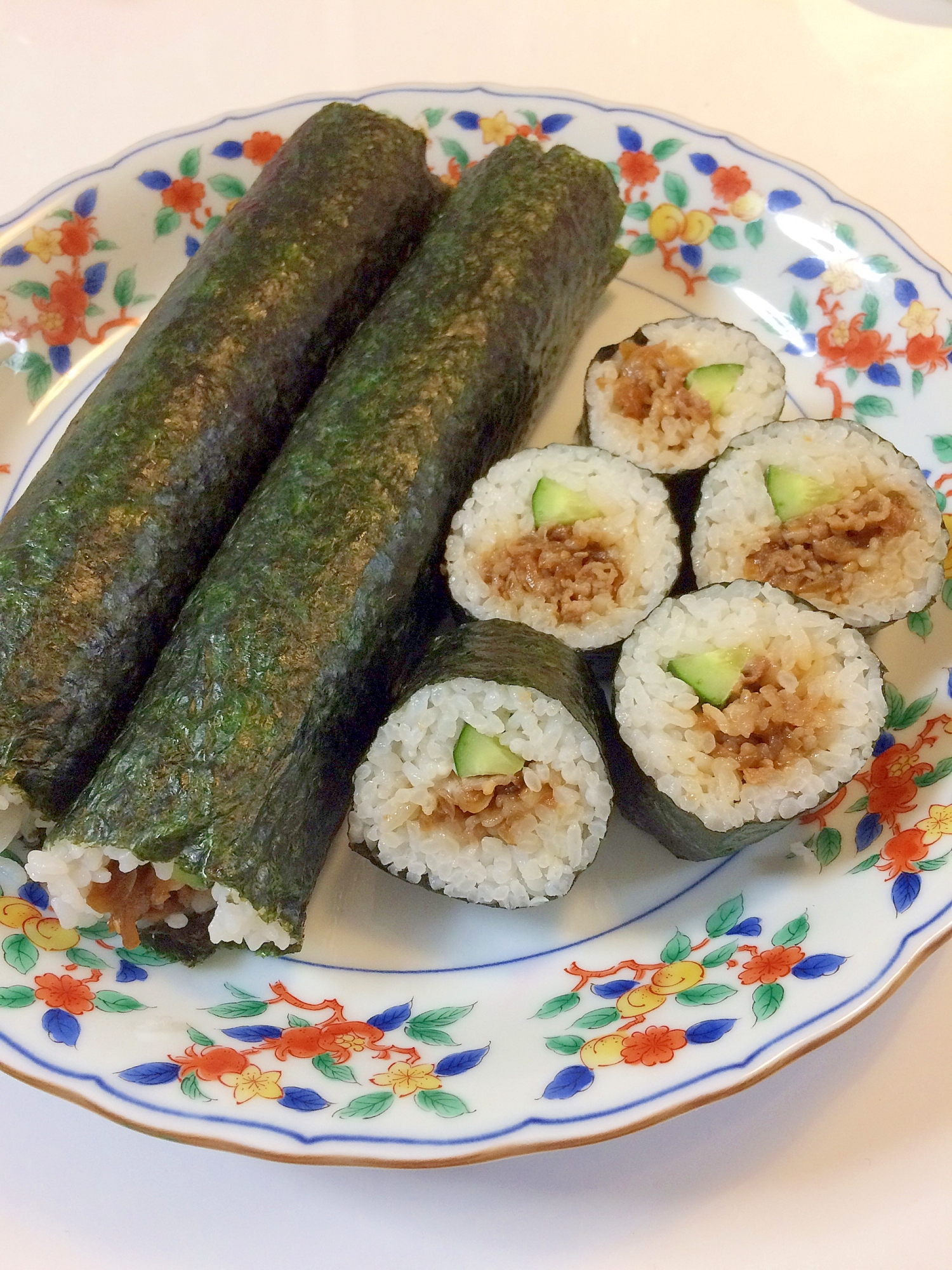 節分やお弁当にも 牛しぐれ煮の巻き寿司 レシピ 作り方 By Mywayuayu 楽天レシピ