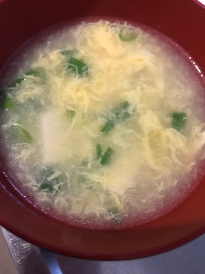 豆腐と卵のトロトロ中華スープ