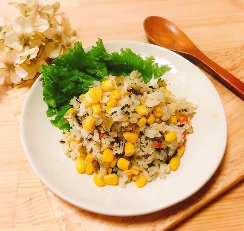 焦がし醤油の高菜チャーハン✧˖°