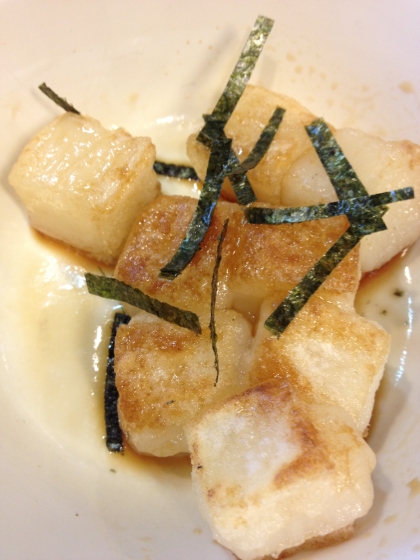 揚げ餅の砂糖醤油和え♪