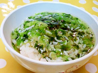 離乳食 しらす レタスのあんかけ丼 レシピ 作り方 By 不二子ちゃん２号 楽天レシピ