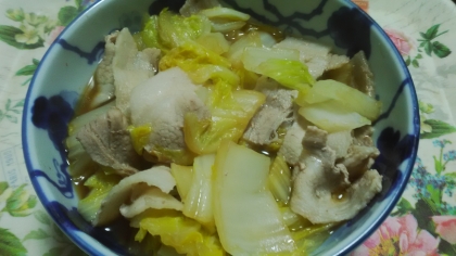 豚と白菜の生姜炒め