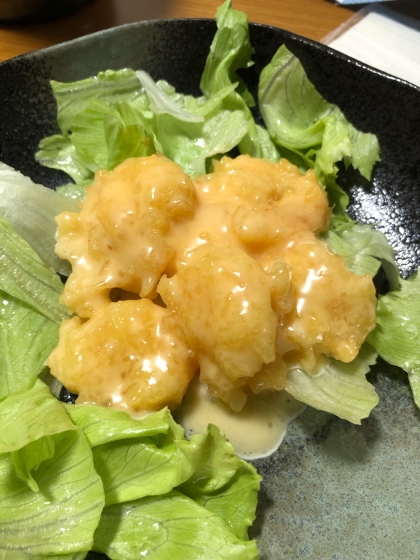 コツのいらない天ぷら粉で簡単エビマヨ