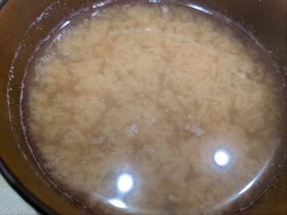 宗田節で作るあさりの味噌汁
