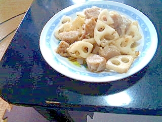 れんこんとシュウマイの中華炒め