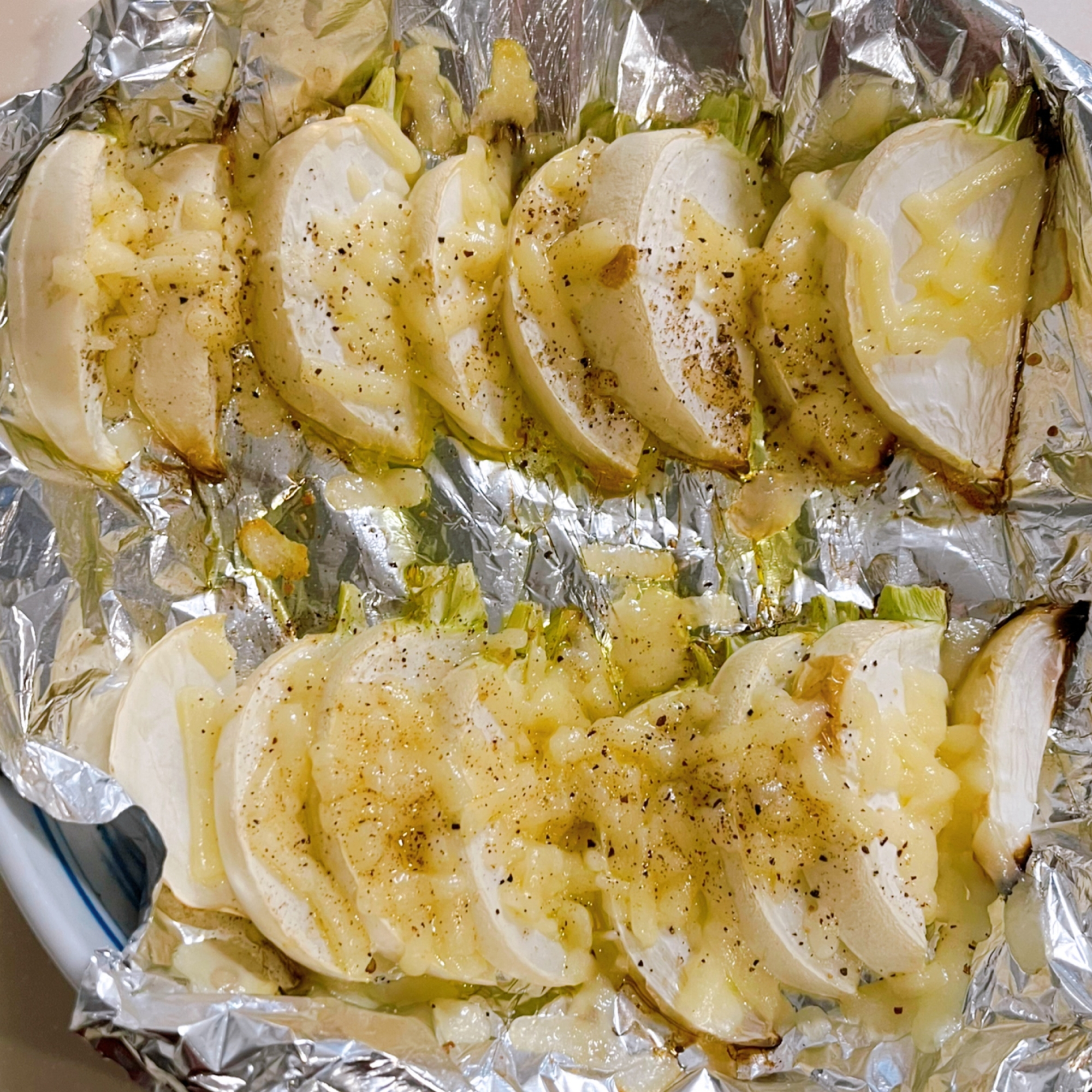 魚焼きグリルで！じゅわっ！かぶのチーズ焼き