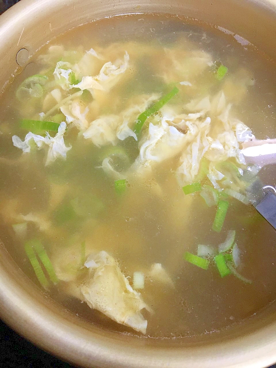 簡単生姜と卵の中華スープ