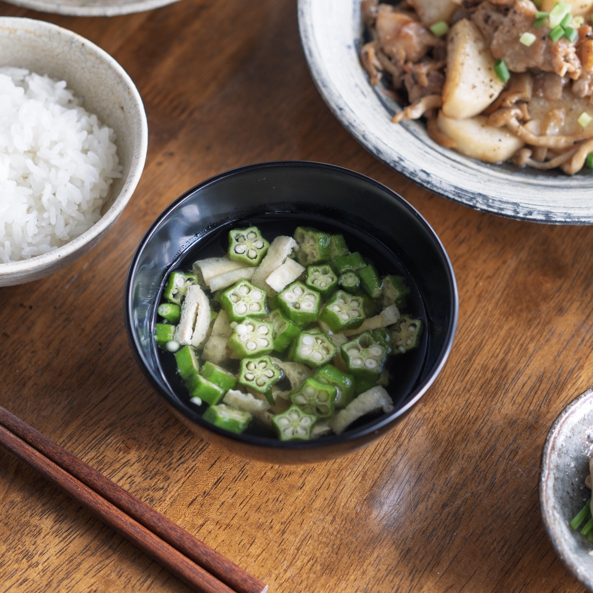 オクラのお吸いもの【和食・汁物】