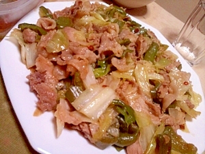 超簡単 豚こま切れ肉とキャベツとピーマンの回鍋肉 レシピ 作り方 By はち珊瑚 楽天レシピ