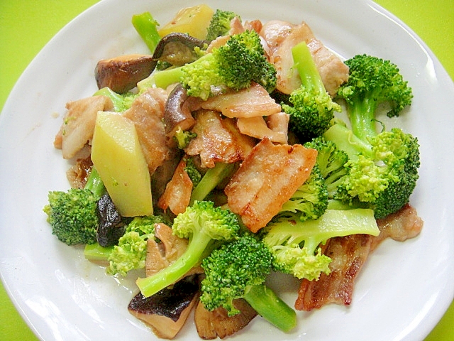 ブロッコリーと豚バラ肉のオイマヨ炒め レシピ 作り方 By Mint74 楽天レシピ