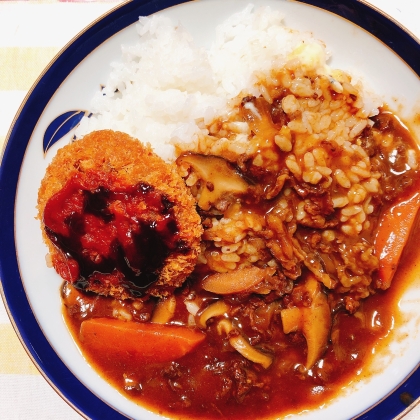 ダブルチキン☆チキンカツチキンカレー