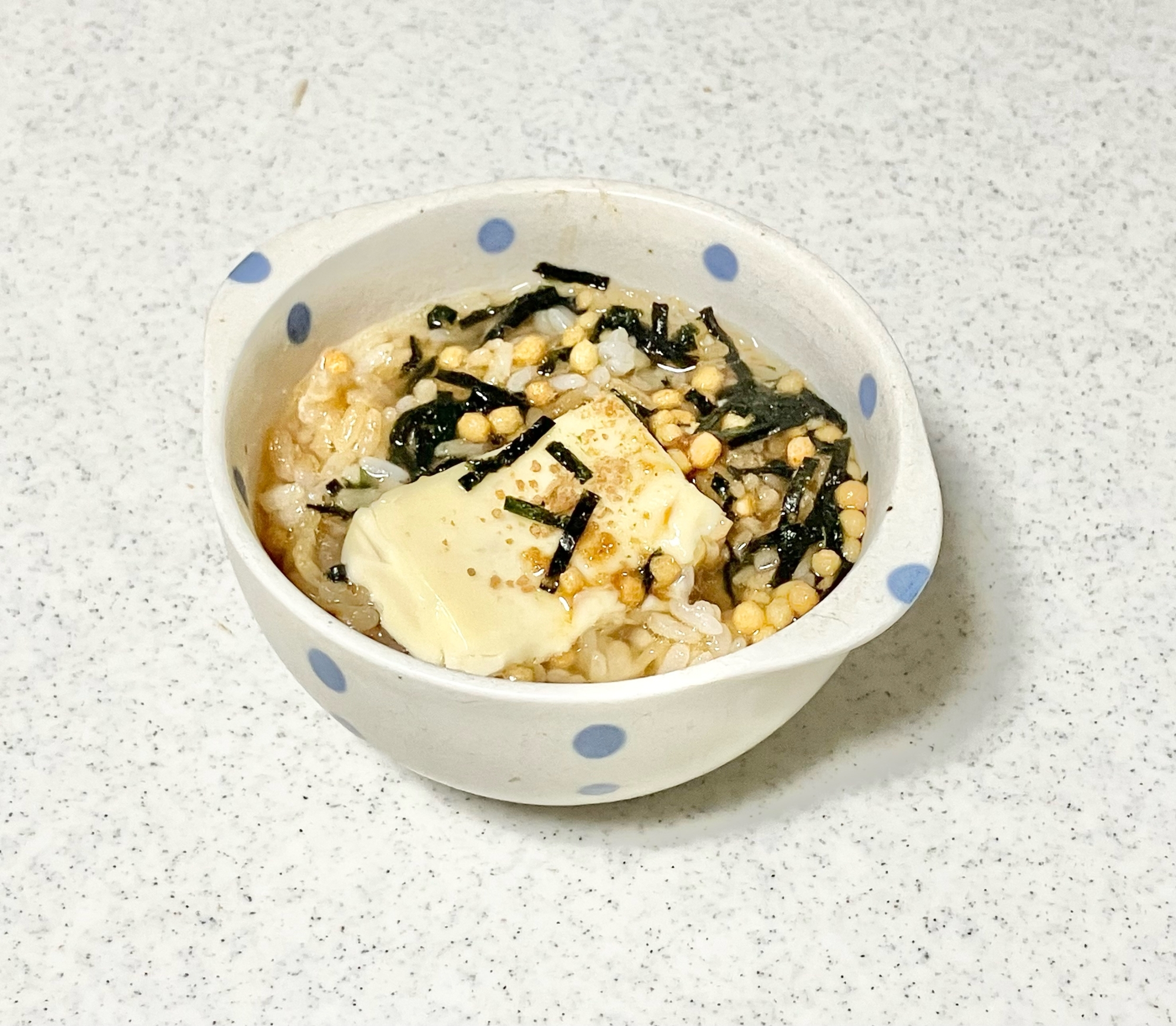 簡単☆天丼のタレとチーズ入りお茶漬け