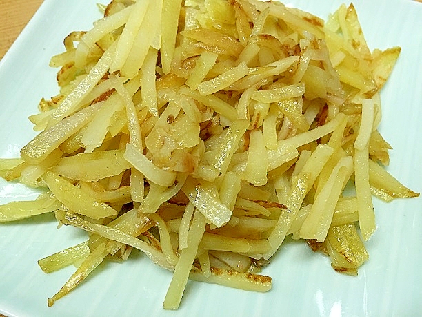 牛脂で☆シャキシャキポテト炒め!