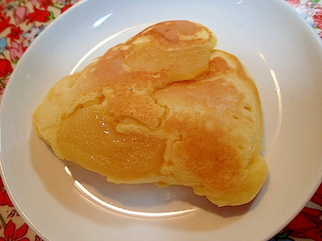 林檎のコンポート入りホットケーキ レシピ 作り方 By ぷ みぃまま 楽天レシピ