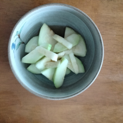 子メロンの漬け物！摘果スイカも！