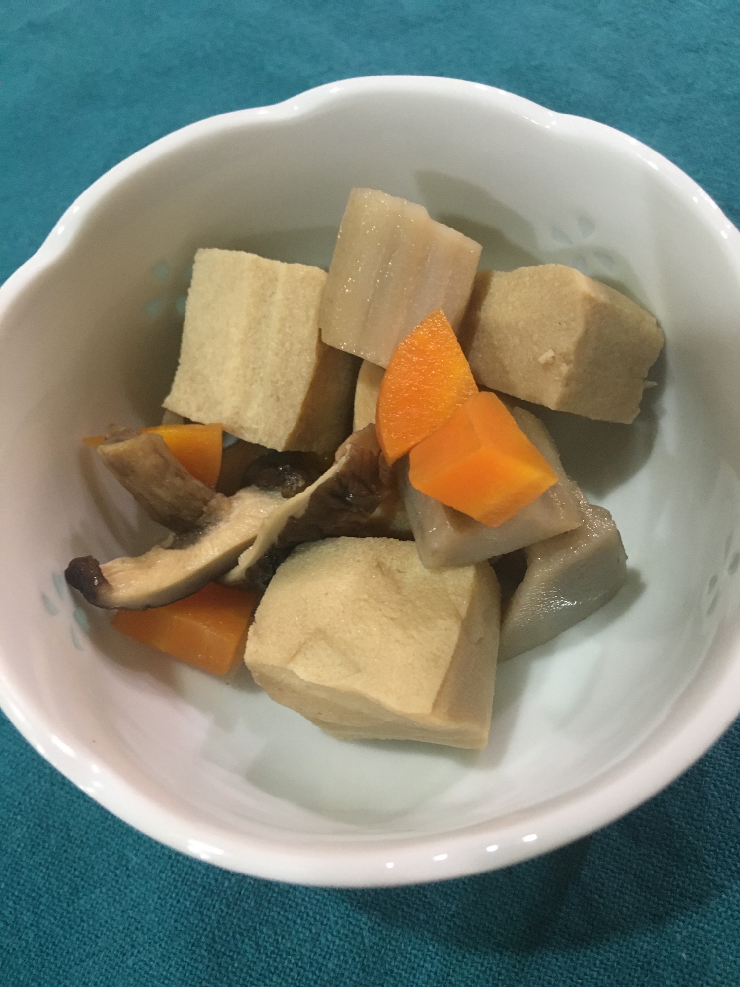 レンコン入り高野豆腐の煮物