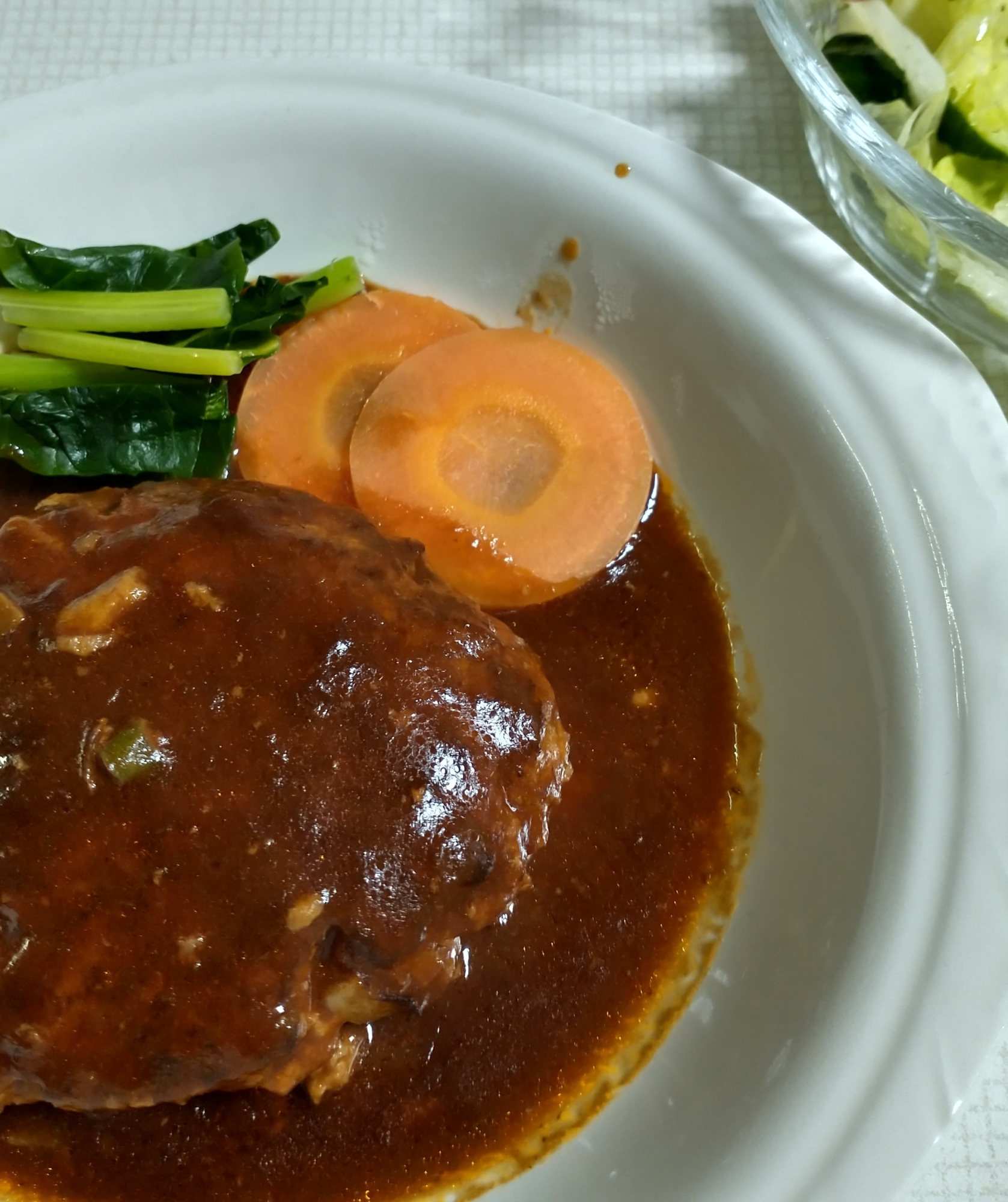 超簡単！煮込みハンバーグ(ポリ袋で仕込みます)