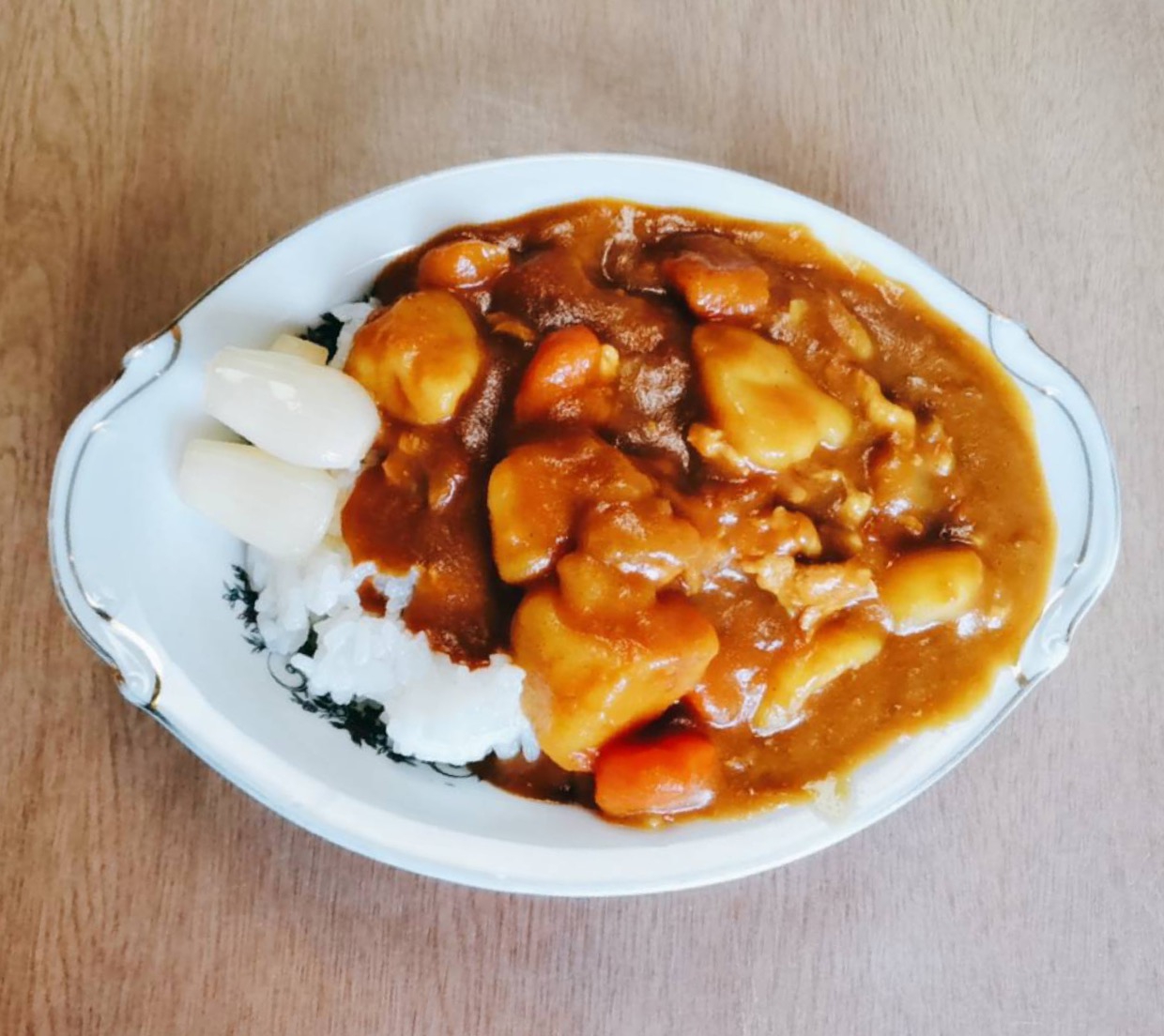 牛肉と鶏ミンチのカレー