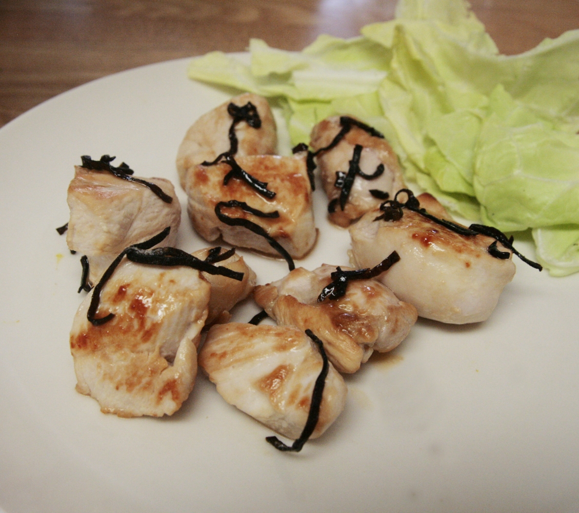 さっぱり！鶏むね肉の塩こんぶ炒め