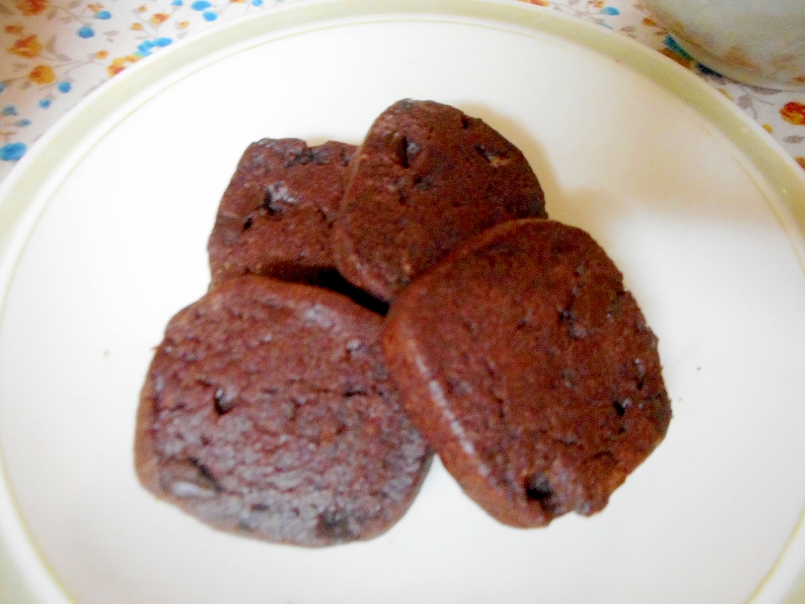 チョコチップとココアのアイスボックスクッキー レシピ 作り方 By Mococo05 楽天レシピ