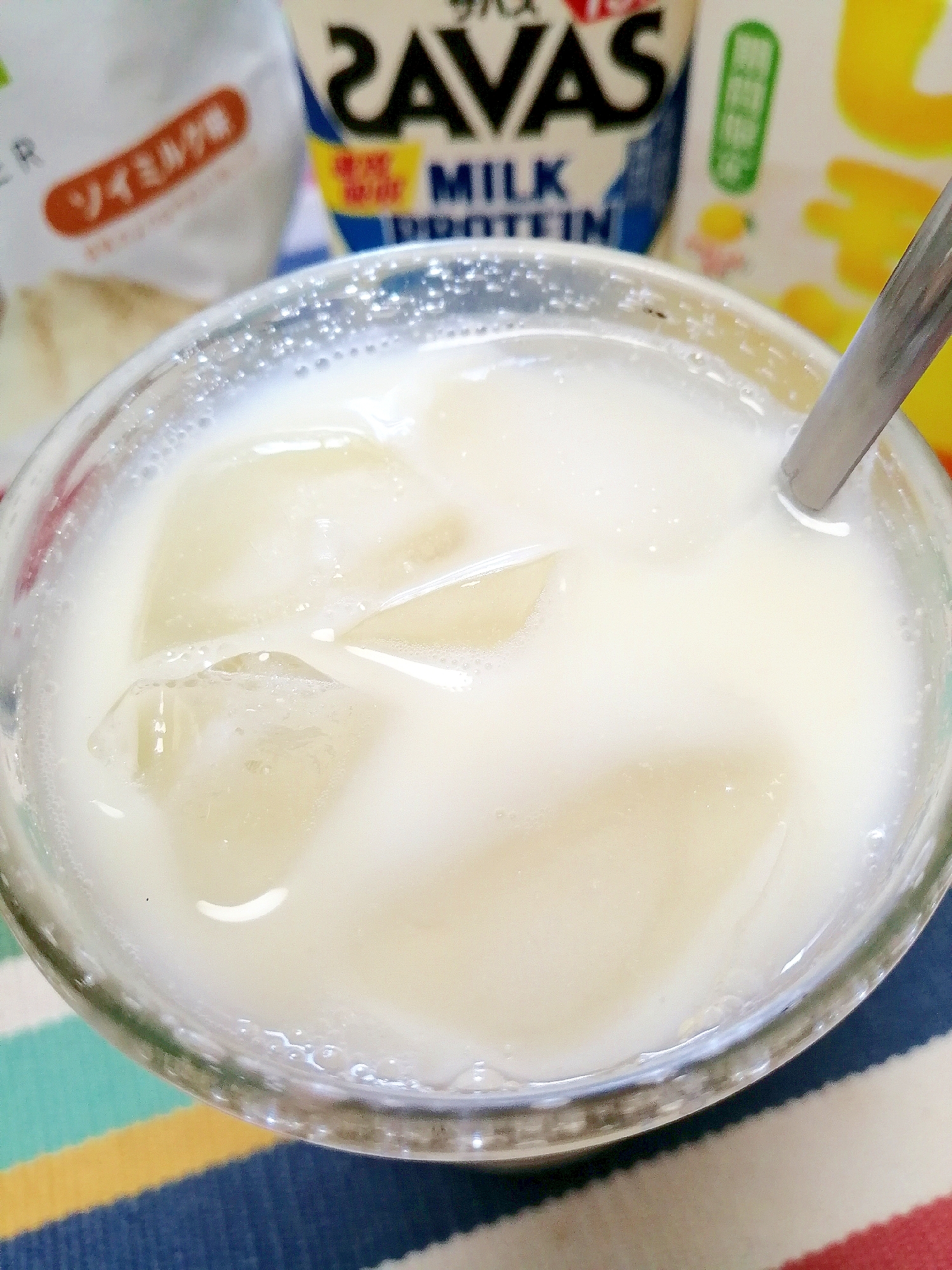 アイス☆レモンプロテインヨーグルトミルク♪