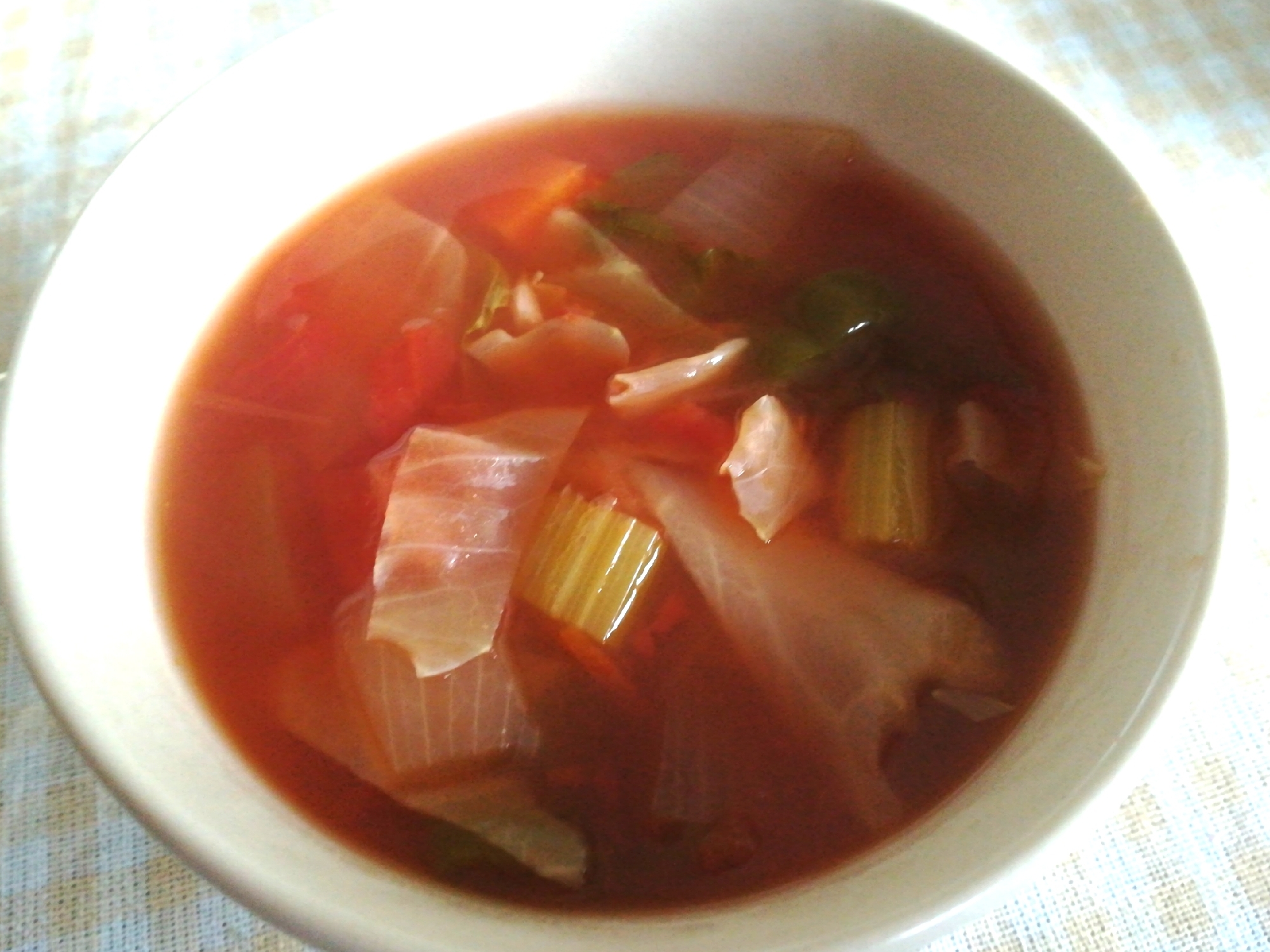 作ってみた☆トマト仕立てのデトックス野菜スープ