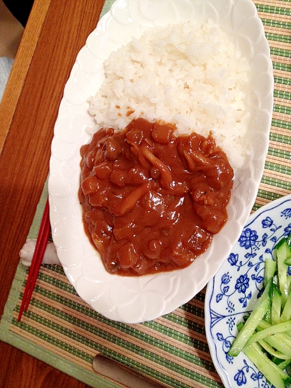 肉なし！大根とキノコカレー