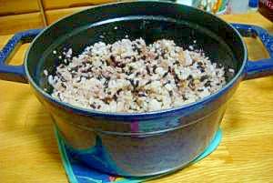 【ご飯】鍋で炊く雑穀を使ったお赤飯