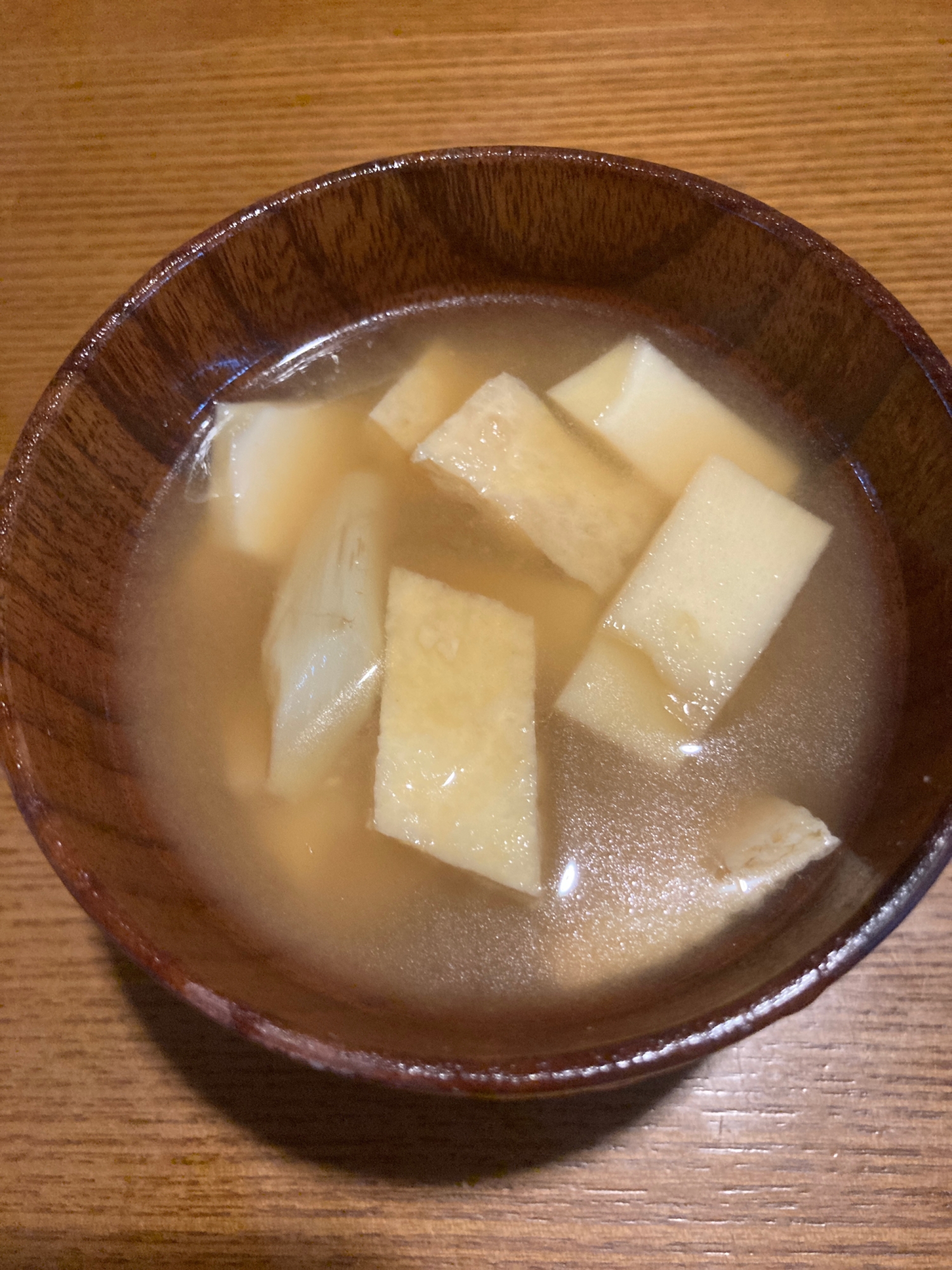 ウド＊たけのこ＊油揚げの味噌汁