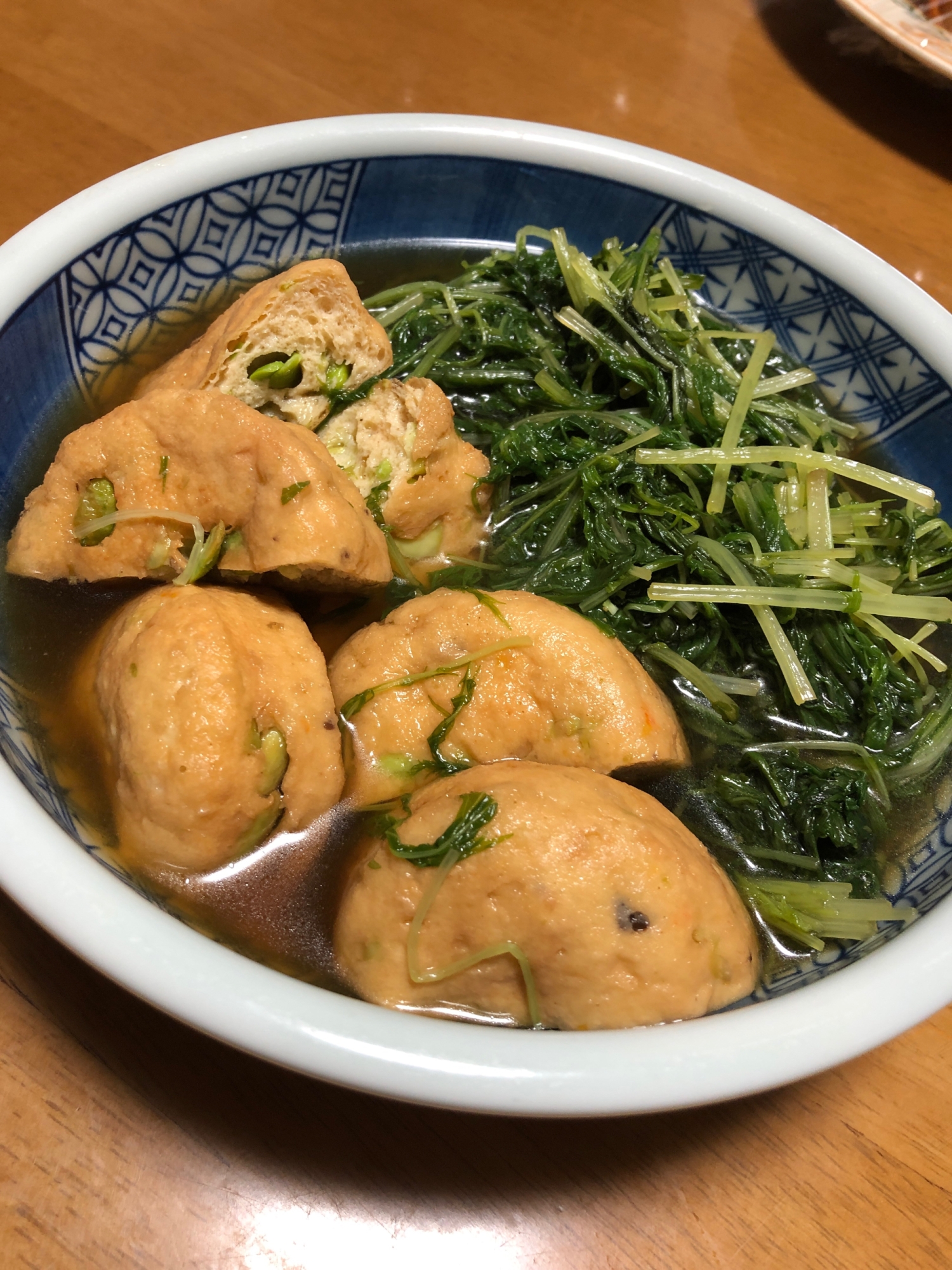 がんもと水菜の煮物