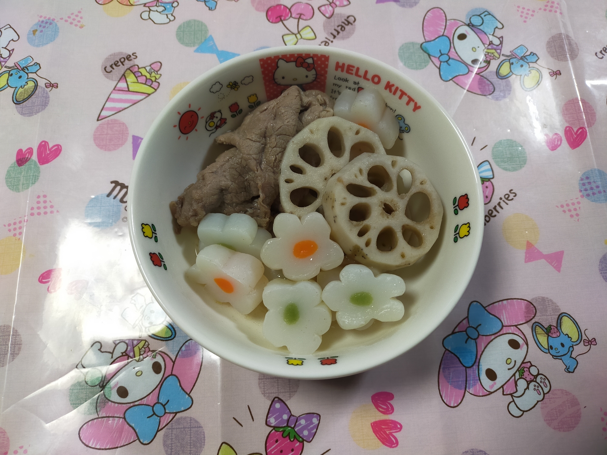 牛肉で旨みたっぷり(∴)三(∴)れんこん煮(∴)