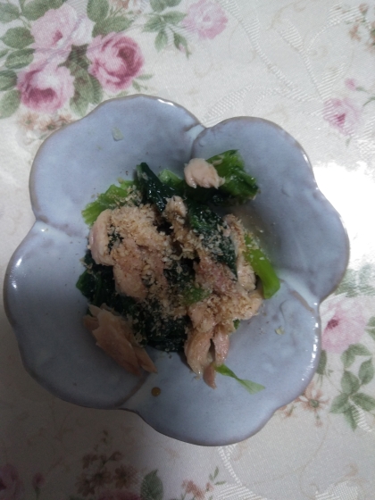レンジで簡単 ᕷ* ツナとほうれん草のナムルꕤ୭*