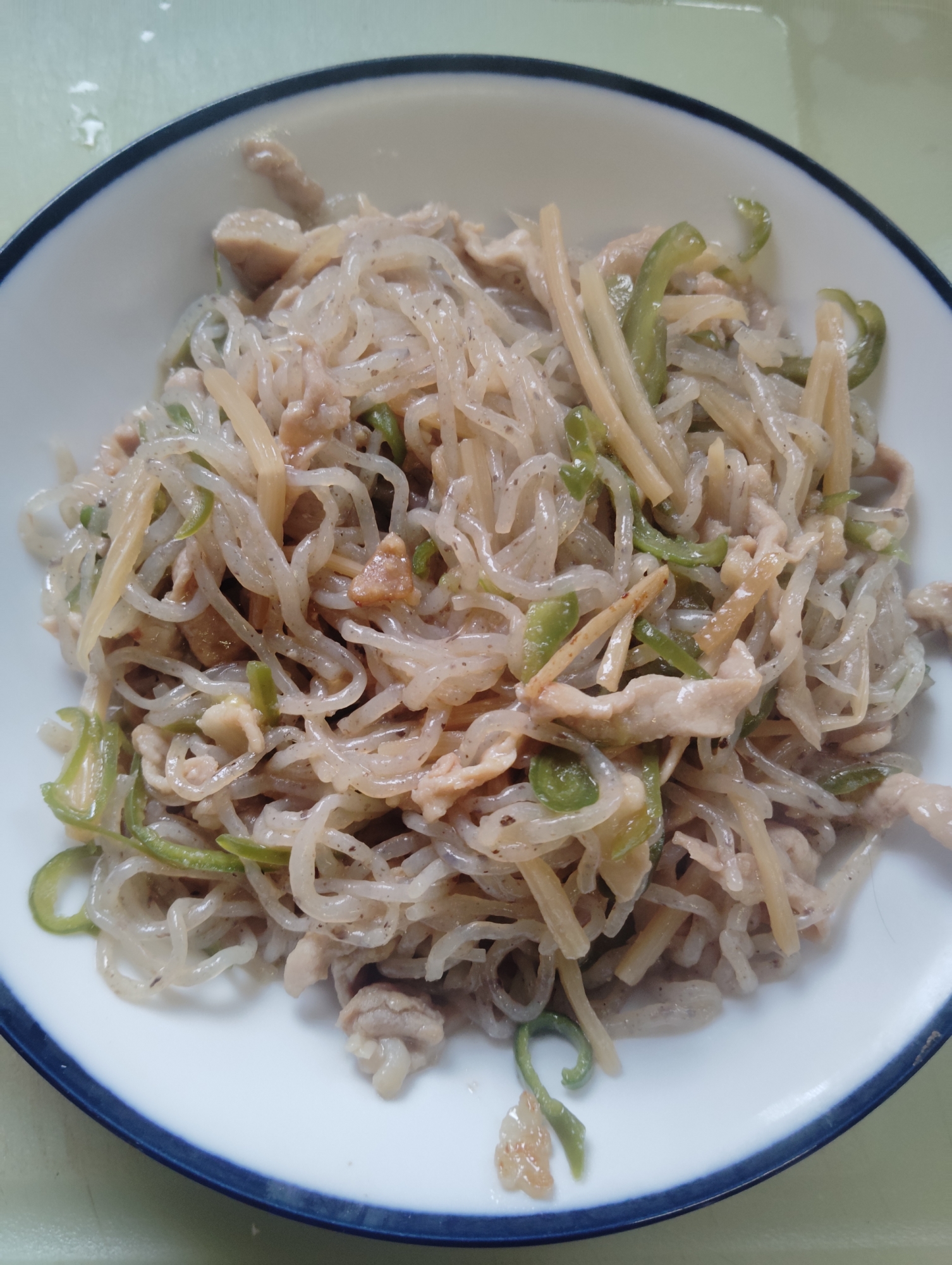 しらたきで青椒肉絲リメイク