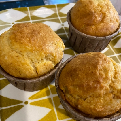 甘さ控えめ！ホットケーキミックスで簡単マフィン