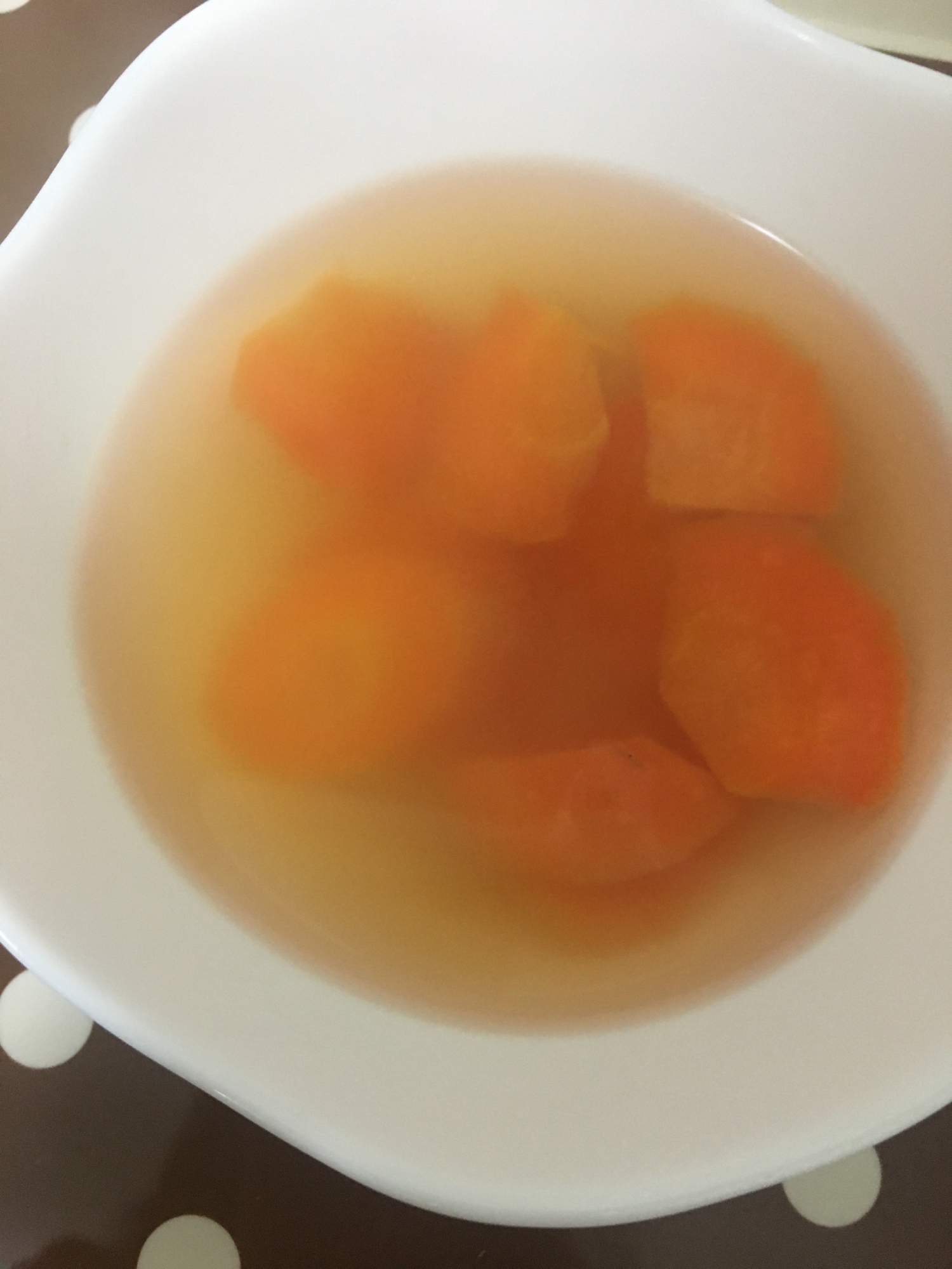オリーブオイルで本格☆にんじんのコンソメスープ